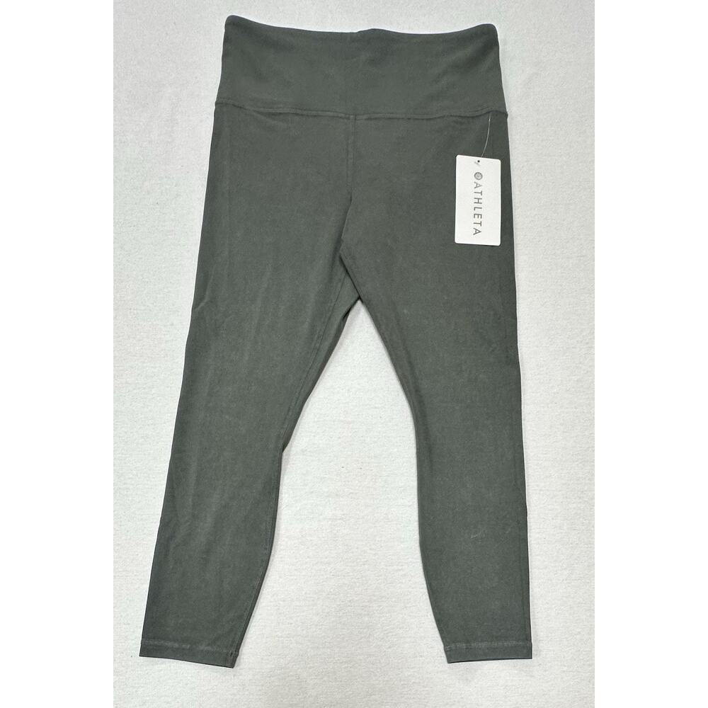 ATHLETA Ultra High Rise Elation 7/8 Tight Yoga | Garment Dye Gray NWT 598772